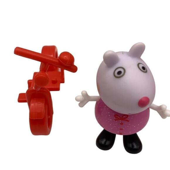 Peppa Pig & Friends 4 Figure Fun Playset Art Easel & Bike Peppa Suzy & Mummy - Picture 3 of 7